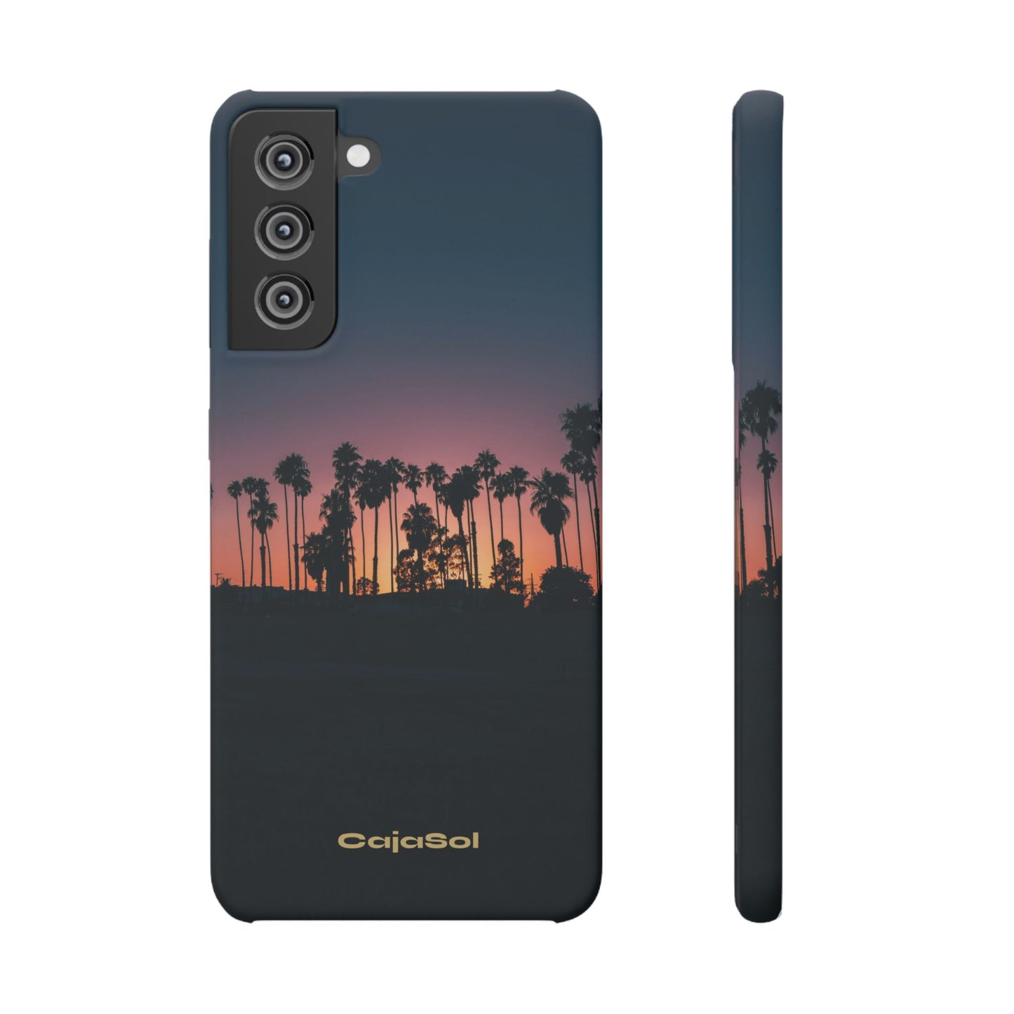 Tropical Sunset Cajasol - Vibrant Palm Tree