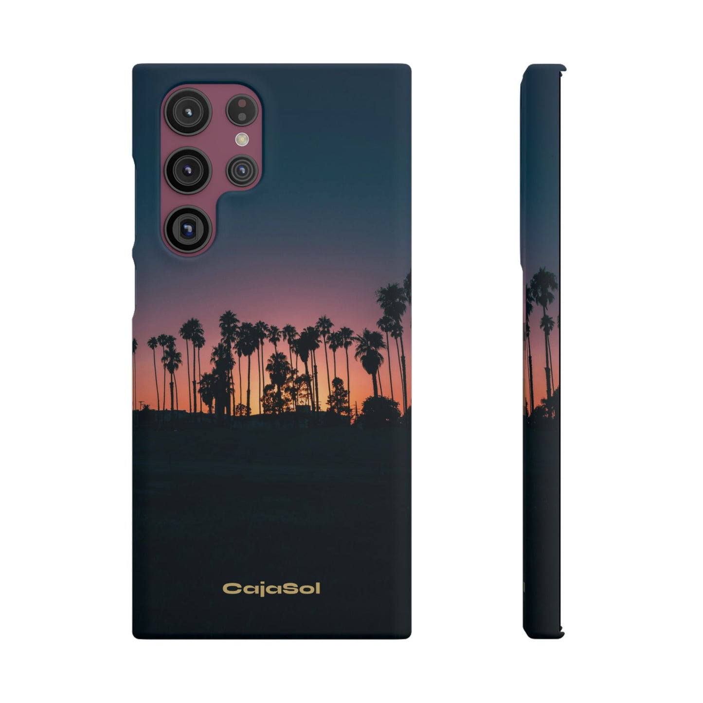Tropical Sunset Cajasol - Vibrant Palm Tree