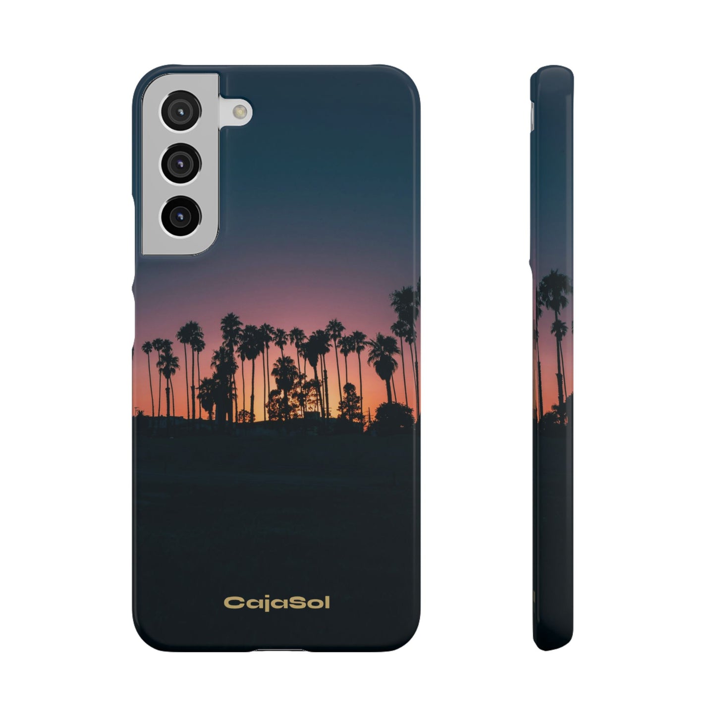 Tropical Sunset Cajasol - Vibrant Palm Tree