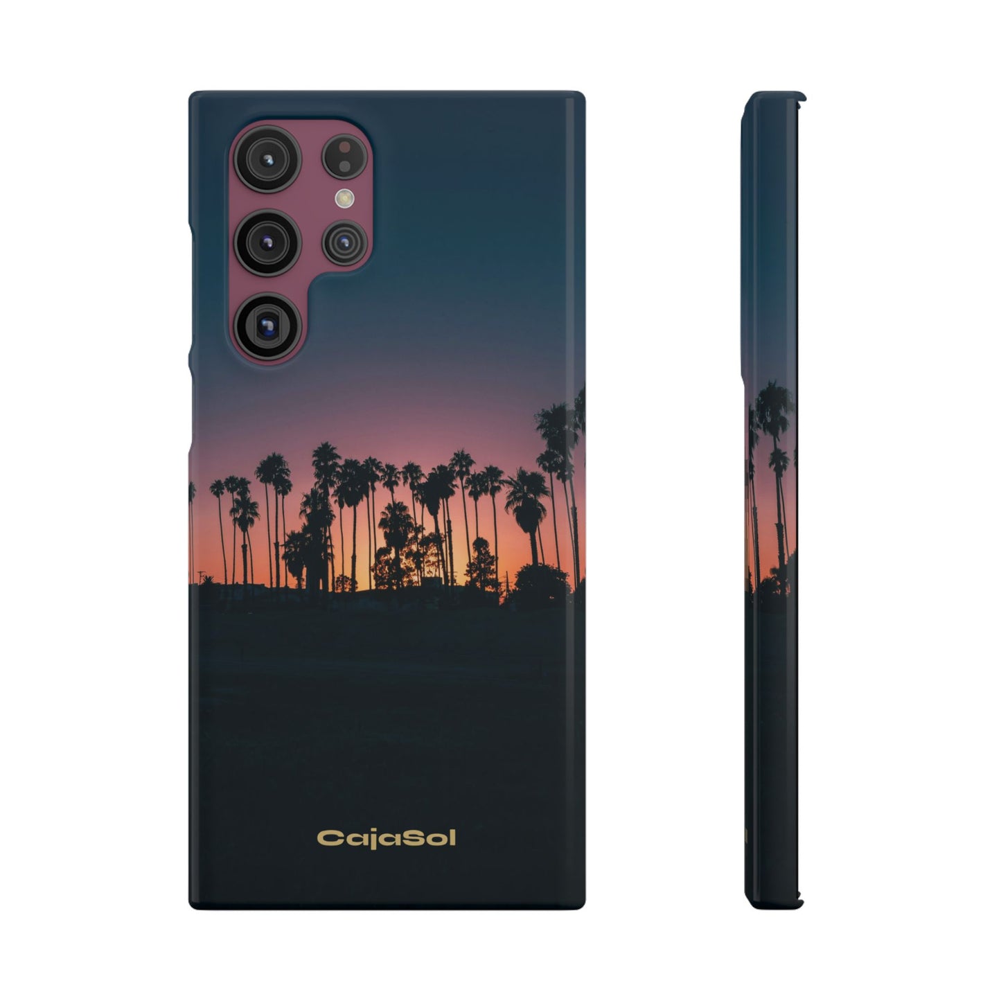 Tropical Sunset Cajasol - Vibrant Palm Tree