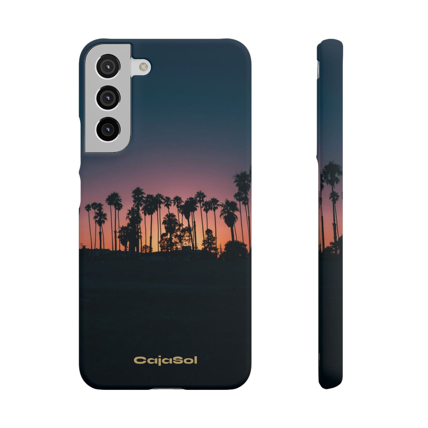 Tropical Sunset Cajasol - Vibrant Palm Tree