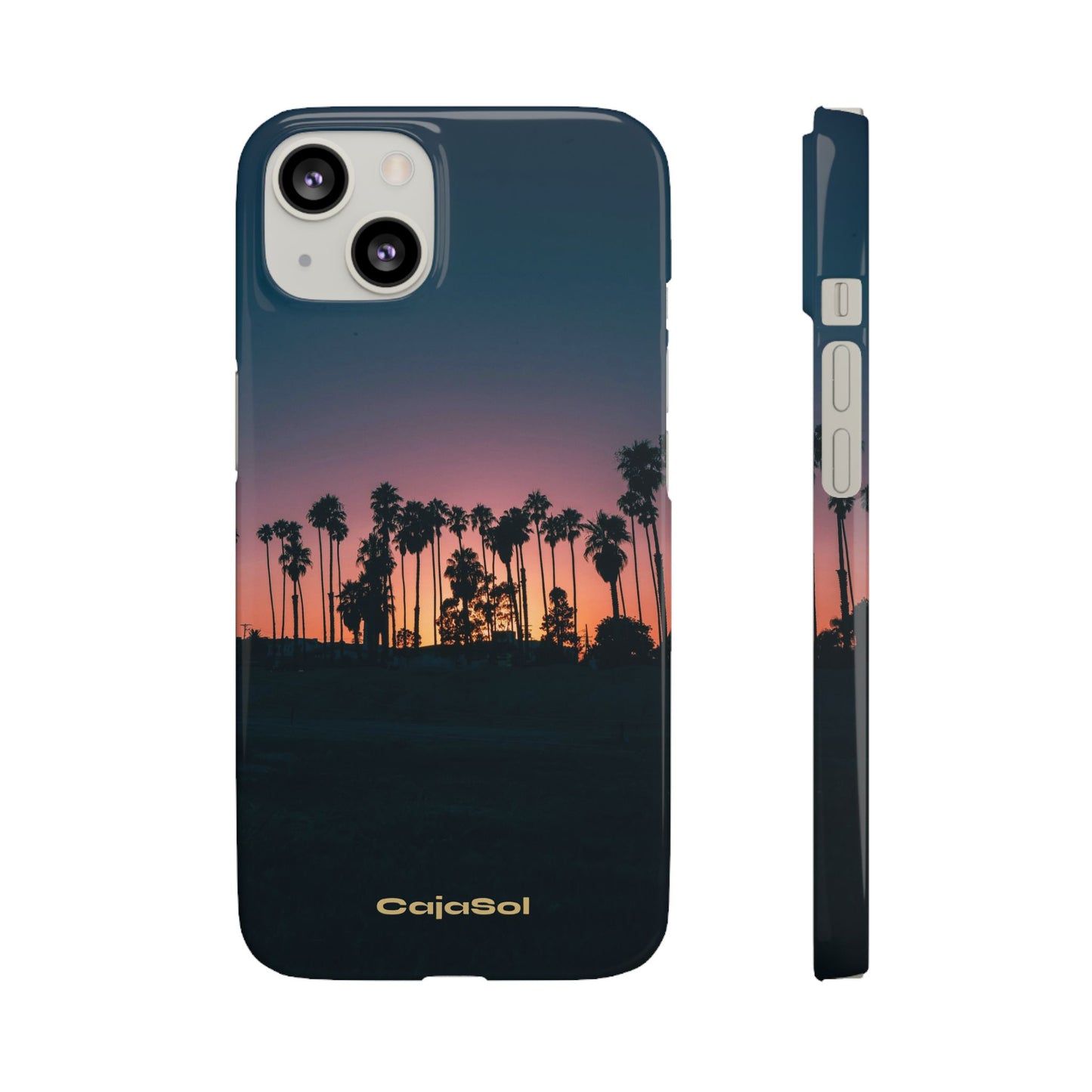 Tropical Sunset Cajasol - Vibrant Palm Tree