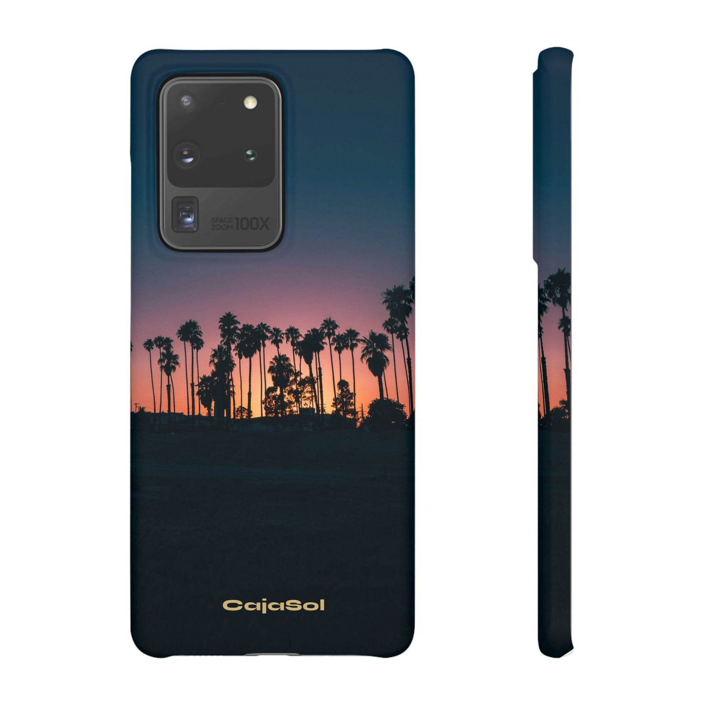 Tropical Sunset Cajasol - Vibrant Palm Tree