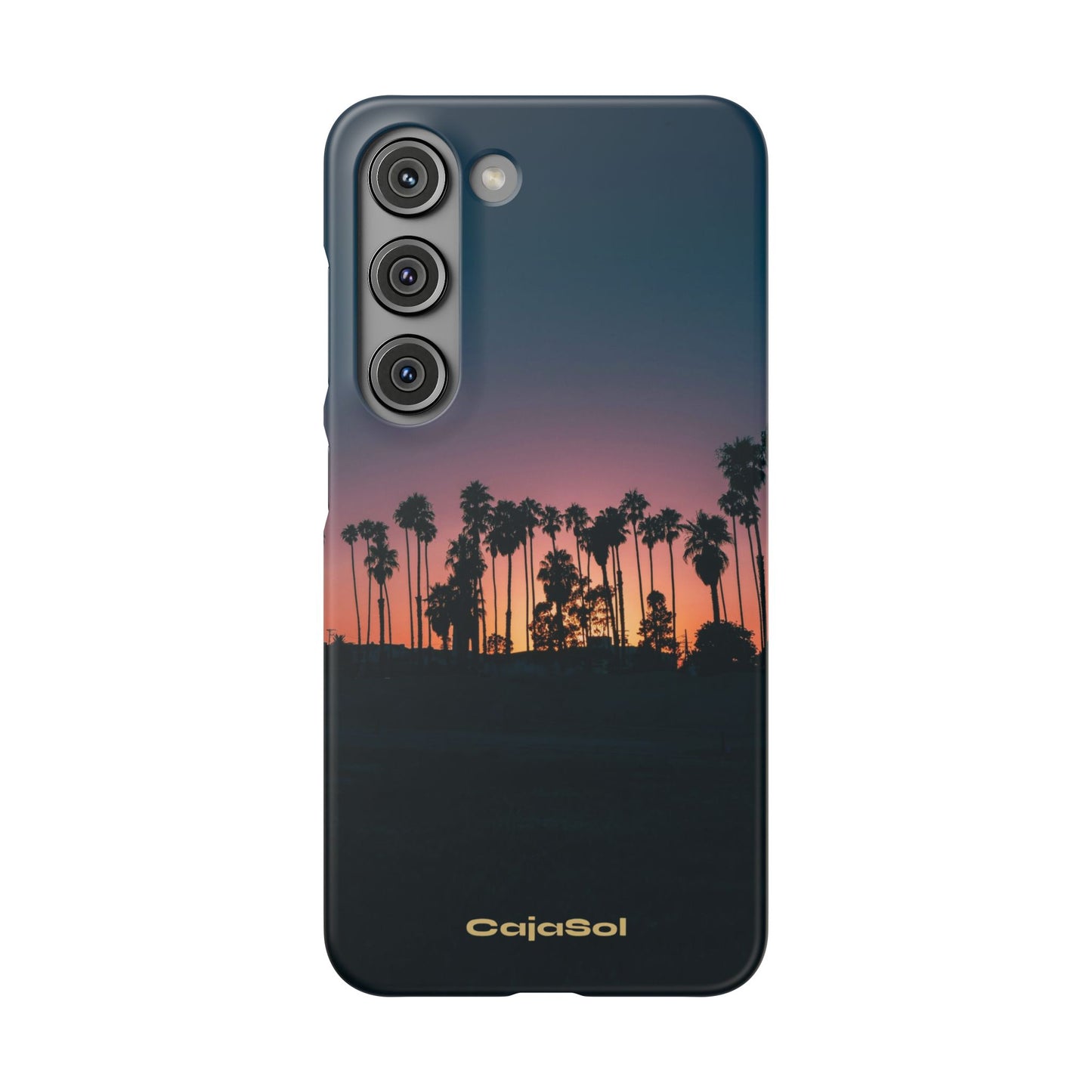 Tropical Sunset Cajasol - Vibrant Palm Tree