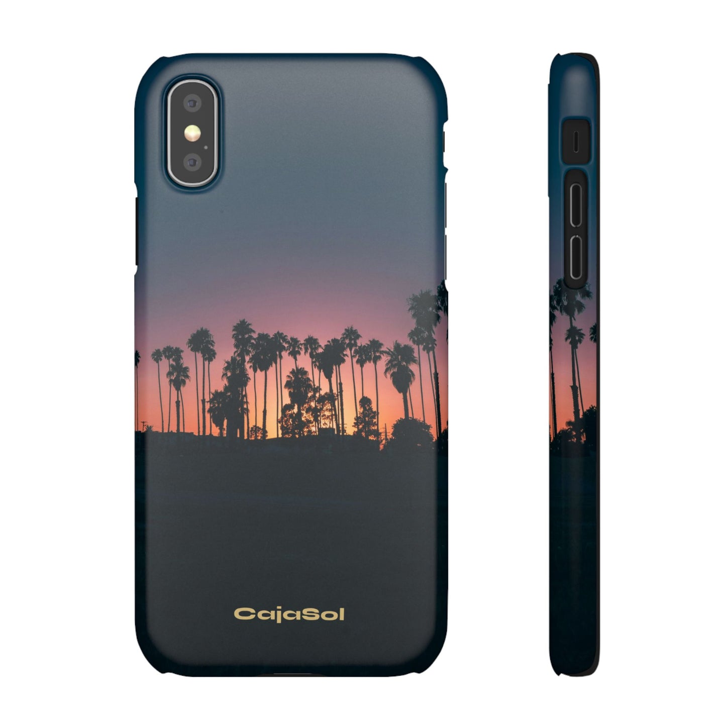 Tropical Sunset Cajasol - Vibrant Palm Tree
